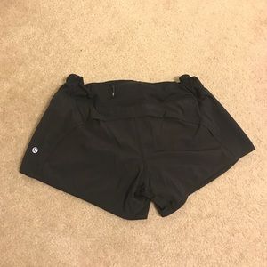 🍋 Lululemon Speed Shorts Size 8 BLACK